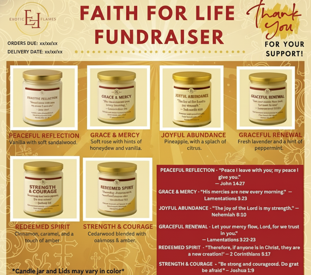 Faith For Life Fundraiser - Exact Layout