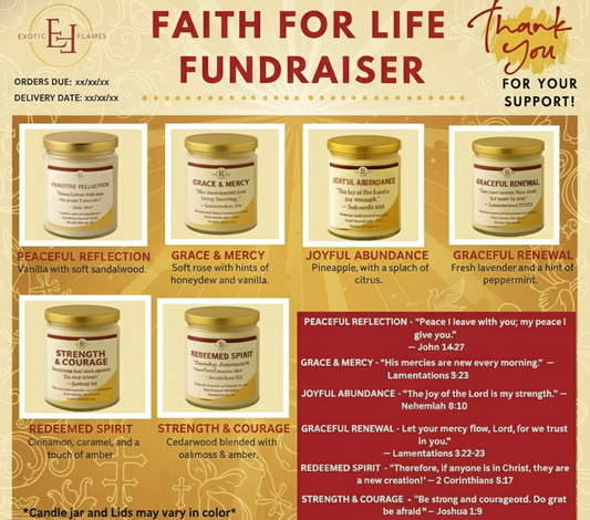 Faith For Life Fundraiser - Exact Layout