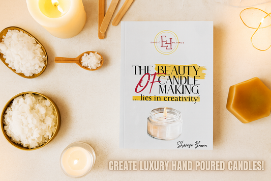 Social media post with book cover and candles